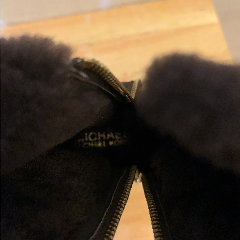 Michael Michael Kors Whitaker Leather Upper Wedge Ankle Boots